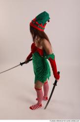 VERONIKA ELF FITGHTING WITH KATANAS